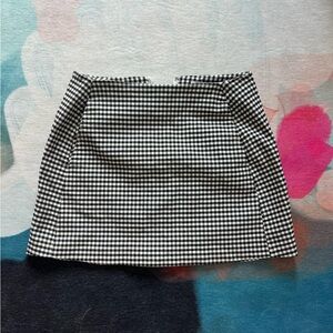 Urban Outfitters Black + White Plaid Skirt